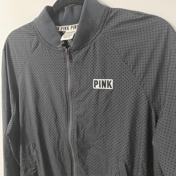 VS PINK Black Athletic Bomber Jacket - Picture 3 of 7